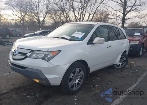 2009 Acura Mdx Technology Package z USA, uszkodzony, nr VIN 2HNYD28649H503321